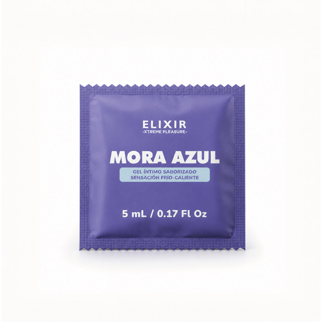 Gel Íntimo Saborizado Mora Azul Elixir 5ml
