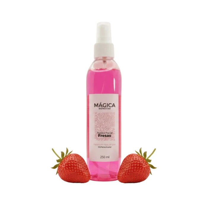 Tónico facial de fresas magica