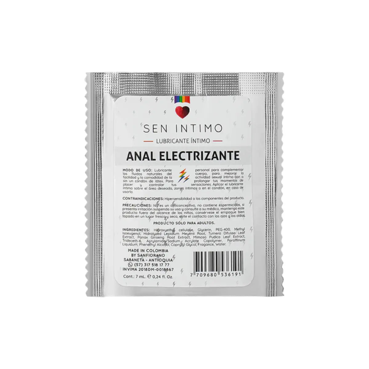Lubricante Anal Electrizante 7ml