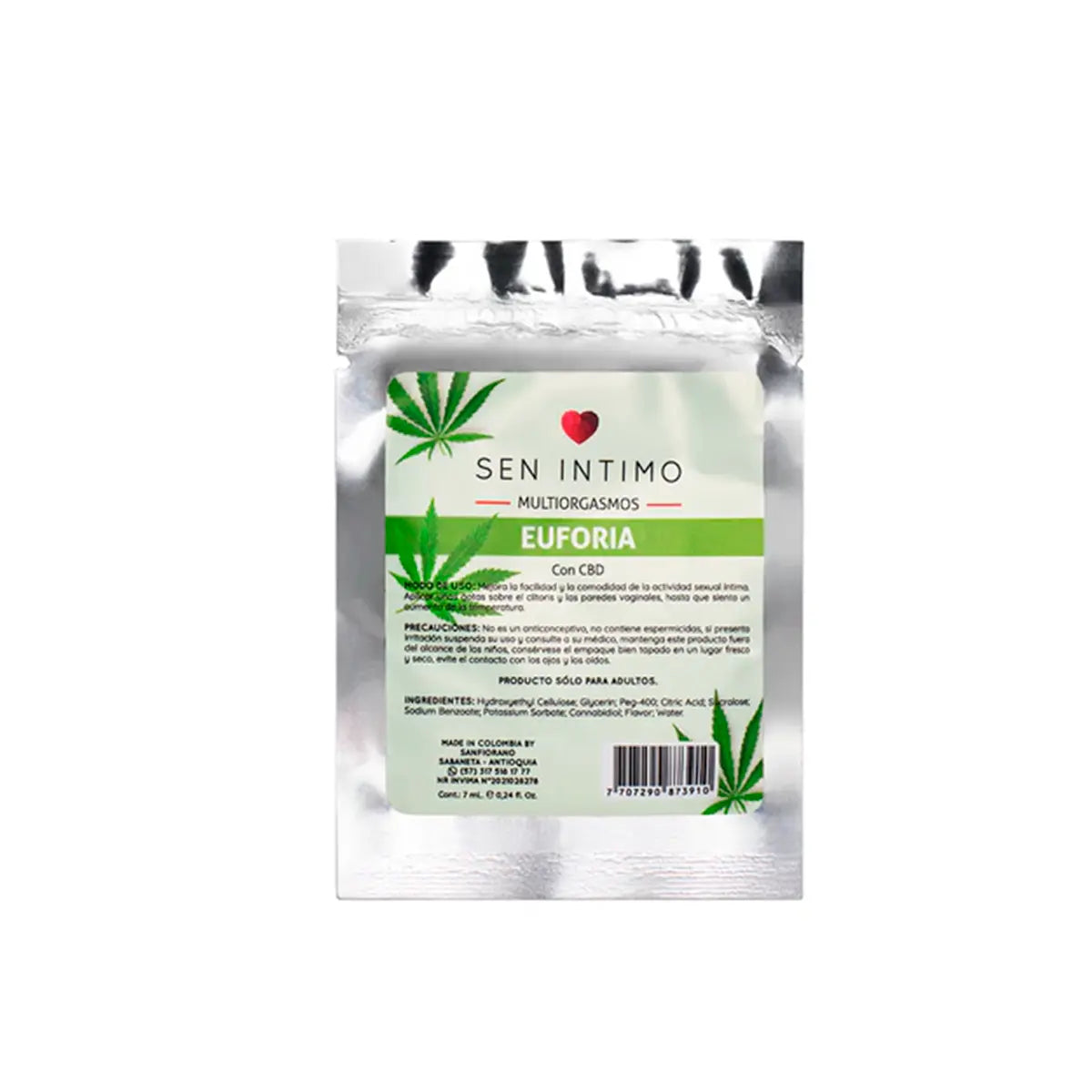 Lubricante Íntimo Euforia x 7ml